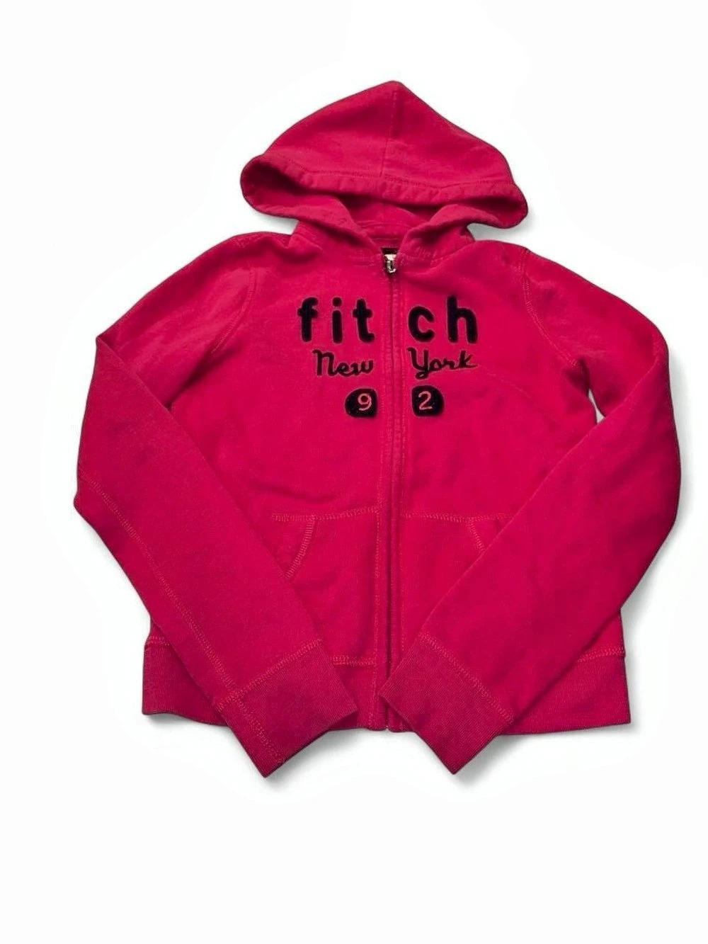 Abercrombie Girls Pink Zip Hoodie Size 9/10